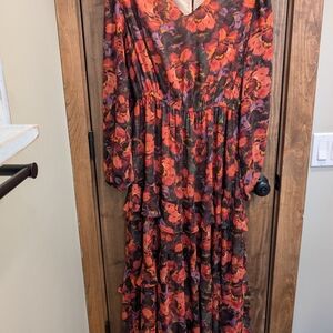 Floral Long Sleeve Dress